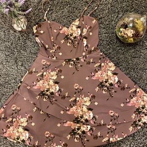 Charlotte Russe A-line mauve dress